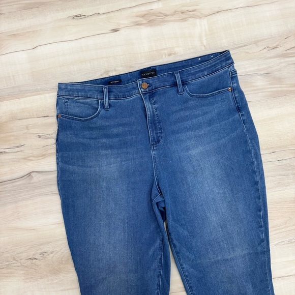 Talbots denim stretch skinny jeggings Sz 16 very comfortable jeans - Picture 5 of 8